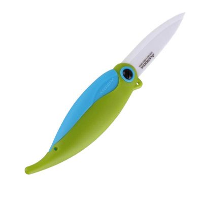 eramic Parrot Knife Pocket Folding Fruit Knife With Safety Sheath