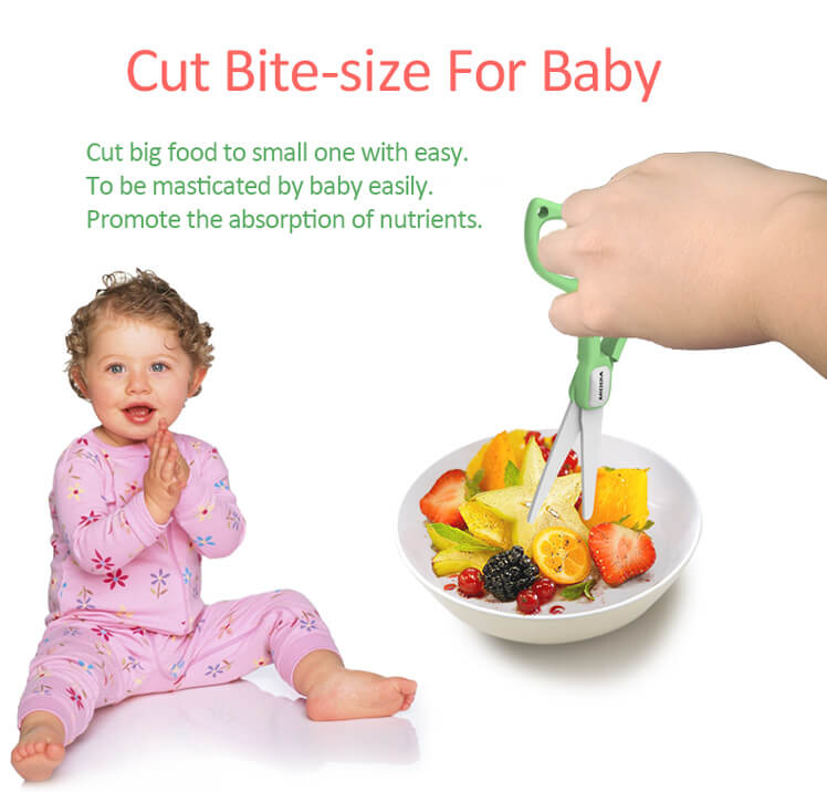Food Cutting Kitchen Ceramic Salad Baby Scissors