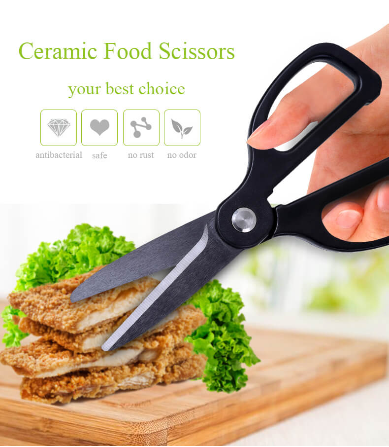 Meat Cutting Ceramic Kitchen Scissors