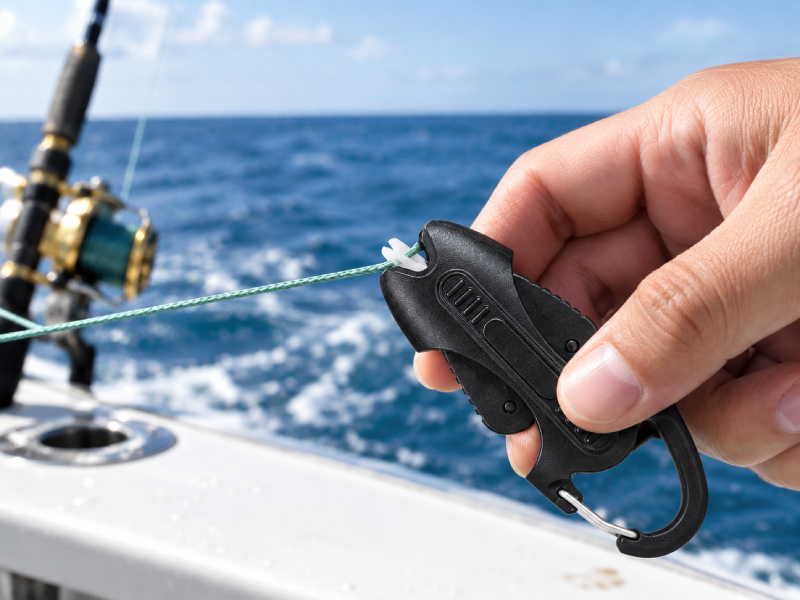 Ceramic fishing scissors cutting braided PE fishing line