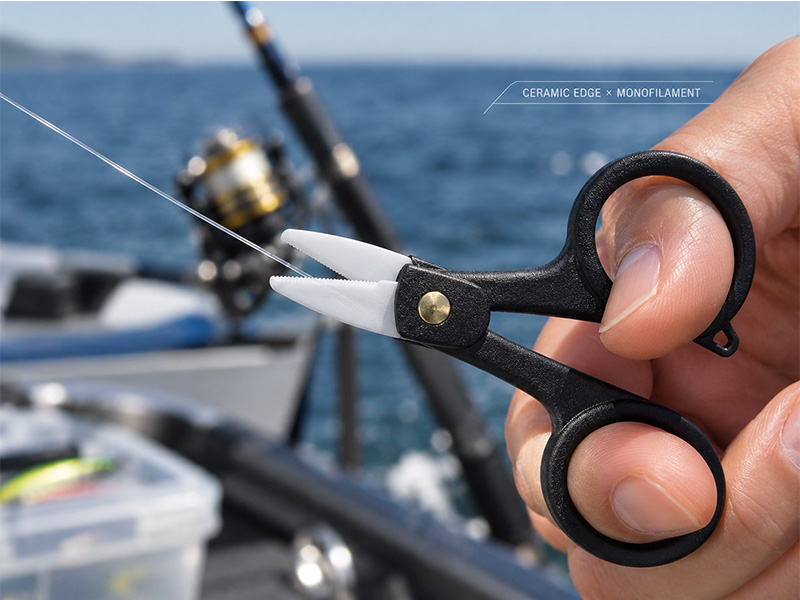 Ceramic Scissors for Monofilament Fishing Line