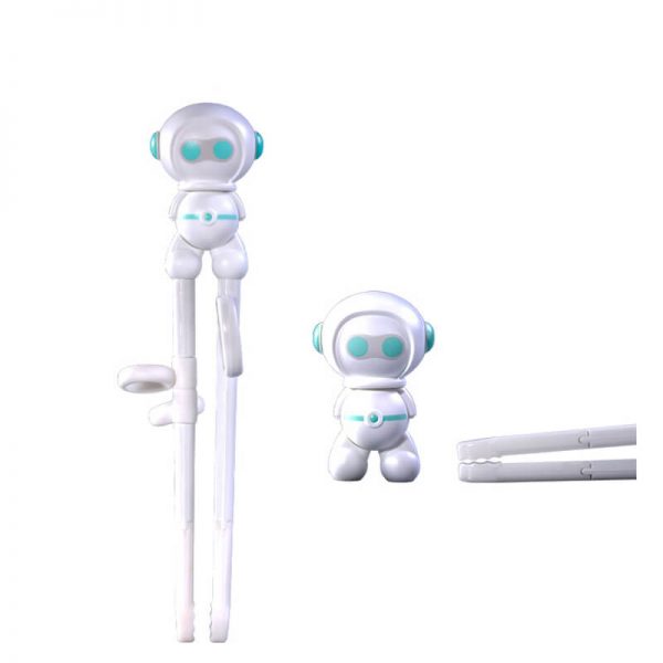 Astronaut Cartoon Fancy Ceramic Baby Child Training Mini Chopsticks