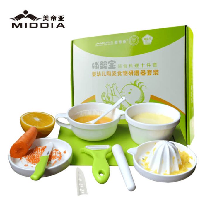 Manual Food Processor Baby Food Grinding Bowl Set
